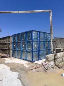 İç kaplamalı modüler su deposu örneği